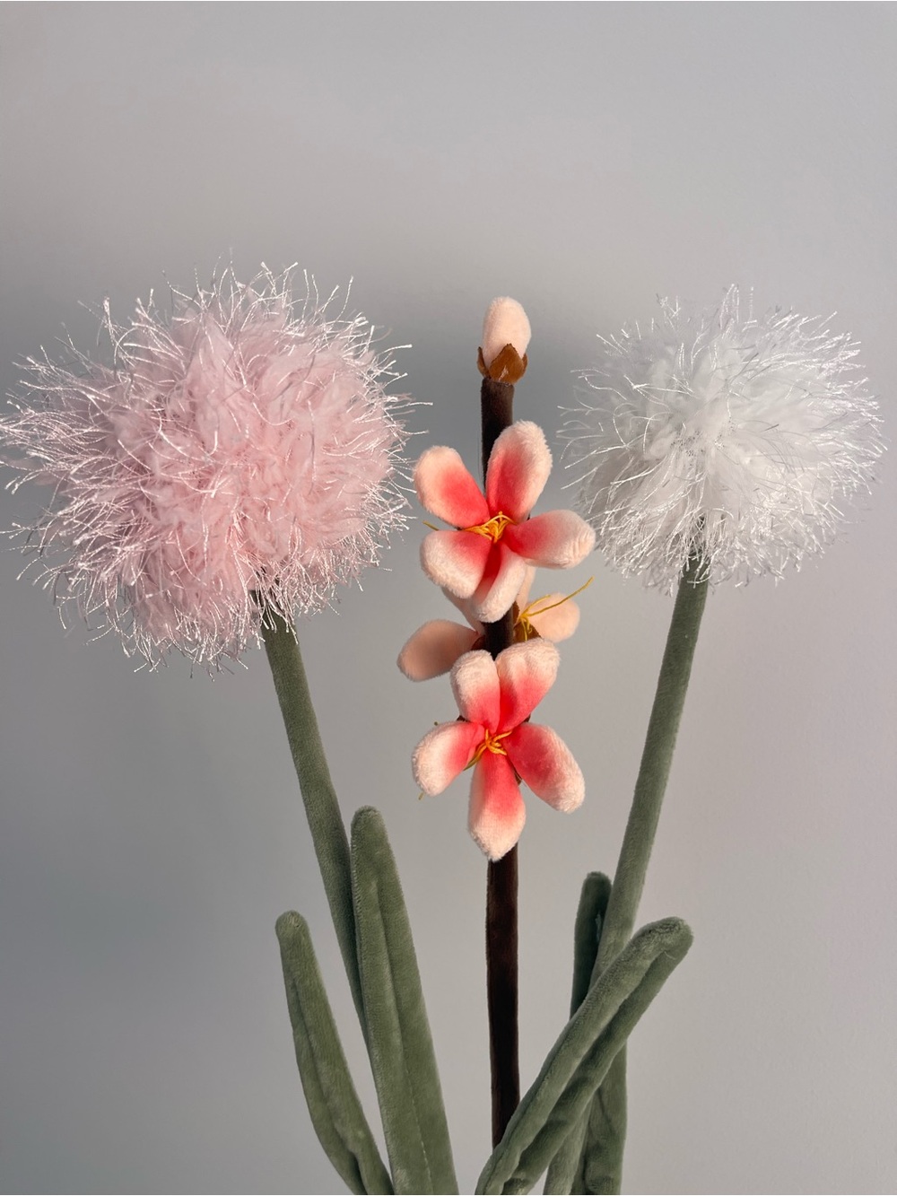 CJ Hendry plush flowers set of 3 limited release nyc FM 3.0 blooms